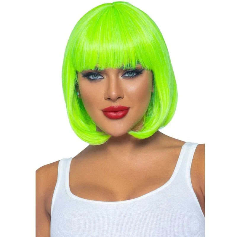 LEG AVENUE - PELUCA BOB FLUORESCENTE VERDE NEON - Nuvica