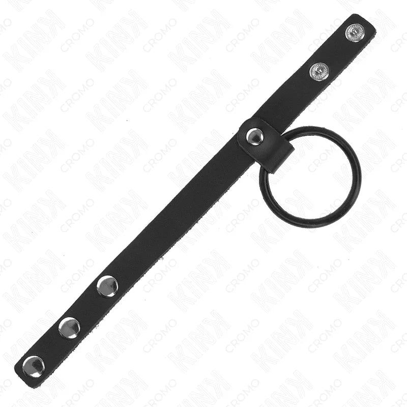 KINK - ANILLO PENE SILICONA 3.8 CM Y DIVISOR DE BOLAS CUERO 22 X 1.5 CM - Nuvica