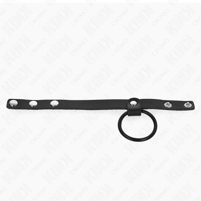 KINK - ANILLO PENE SILICONA 3.8 CM Y DIVISOR DE BOLAS CUERO 22 X 1.5 CM - Nuvica