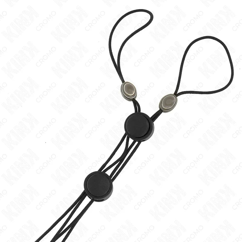 KINK - PINZAS PARA PEZONES DETALLE NEGRO CON ELÁSTICO NEGRO - Nuvica