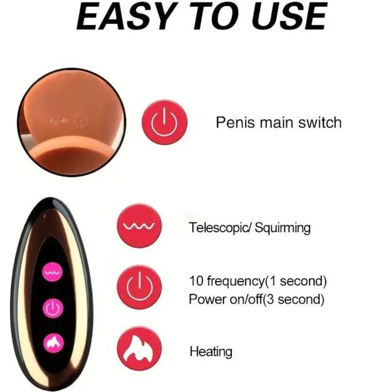 ARMONY - DILDO REALÍSTICO VIBRADOR RECARGABLE - Nuvica