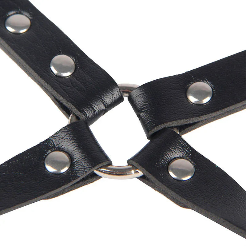 SUBBLIME - 953690 ESPOSAS CON CINTURÓN BONDAGE NEGRO TALLA ÚNICA - Nuvica
