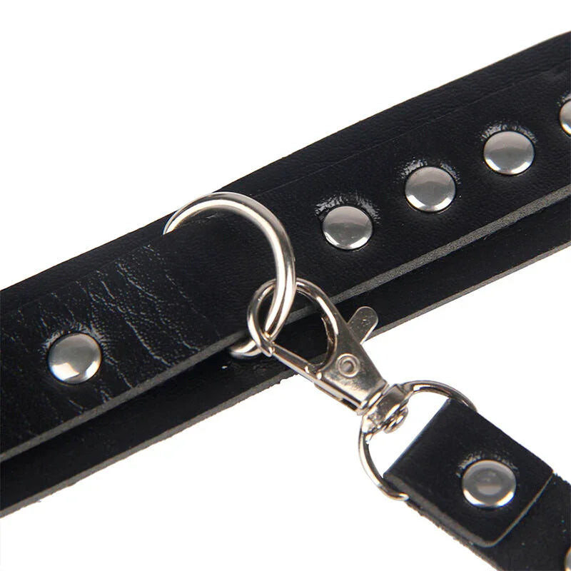 SUBBLIME - 953690 ESPOSAS CON CINTURÓN BONDAGE NEGRO TALLA ÚNICA - Nuvica