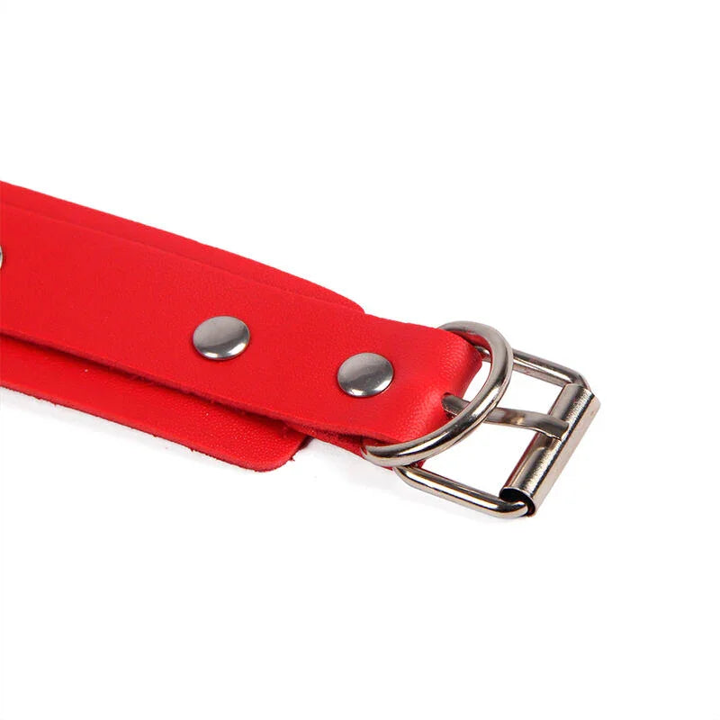 SUBBLIME - 953706 ESPOSAS CON CINTURÓN BONDAGE ROJO TALLA ÚNICA - Nuvica