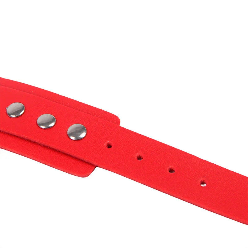 SUBBLIME - 953706 ESPOSAS CON CINTURÓN BONDAGE ROJO TALLA ÚNICA - Nuvica