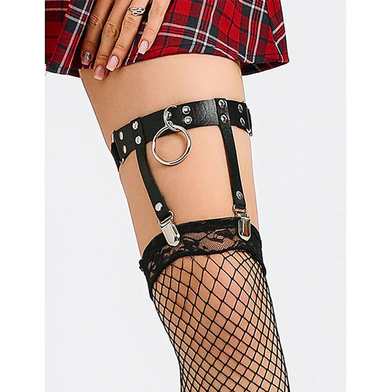 SUBBLIME - 953744 LIGA PUNK DE CUERO AJUSTABLE NEGRO TALLA ÚNICA - Nuvica