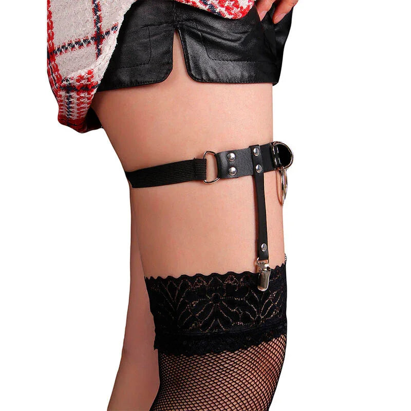 SUBBLIME - 953744 LIGA PUNK DE CUERO AJUSTABLE NEGRO TALLA ÚNICA - Nuvica