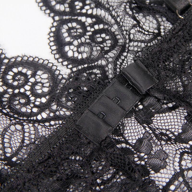 SUBBLIME - 953928 SET 3 PIEZAS ENCAJE Y SATEN NEGRO L/XL - Nuvica
