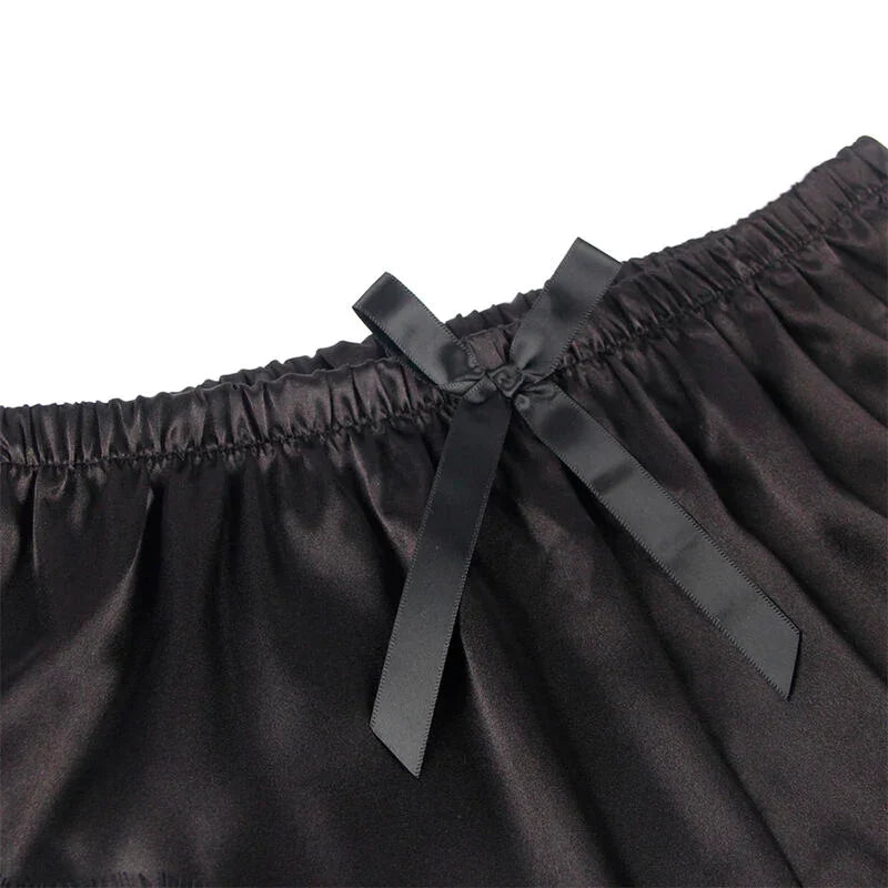 SUBBLIME - 953942 PIJAMA SEXY SATEN Y ENCAJE NEGRO L/XL - Nuvica