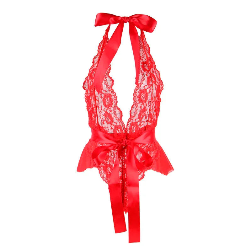 SUBBLIME - 953980 BODY SEXY CON VOLANTES + CINTURÓN ROJO L/XL - Nuvica