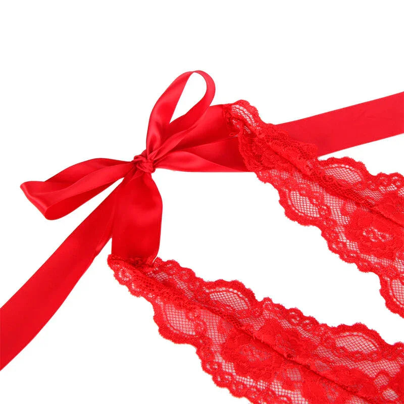 SUBBLIME - 953980 BODY SEXY CON VOLANTES + CINTURÓN ROJO L/XL - Nuvica