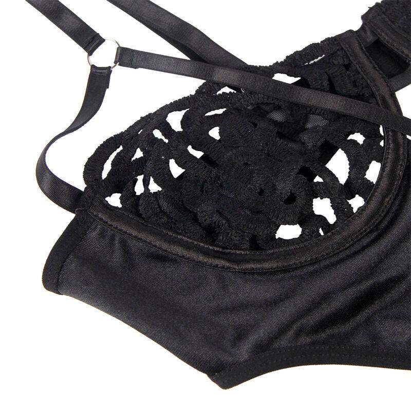 SUBBLIME - 954055 BODY SEXY DE ENCAJE NEGRO S/M - Nuvica