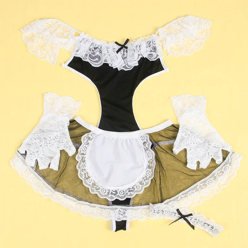 SUBBLIME - 954307 DISFRAZ DE CRIADA SEXY NEGRO/BLANCO S/M - Nuvica