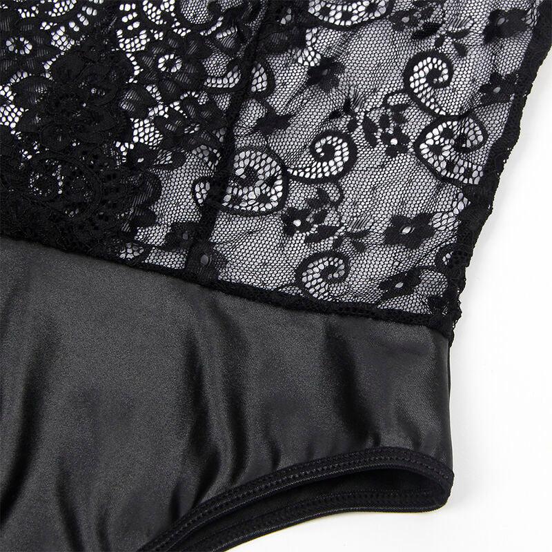 SUBBLIME - 954383 BODY SEXY CON LIGUEROS NEGRO S/M - Nuvica