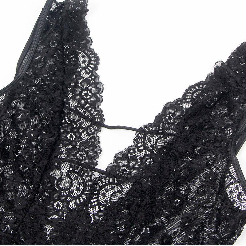 SUBBLIME - 954390 BODY SEXY CON LIGUEROS NEGRO L/XL - Nuvica