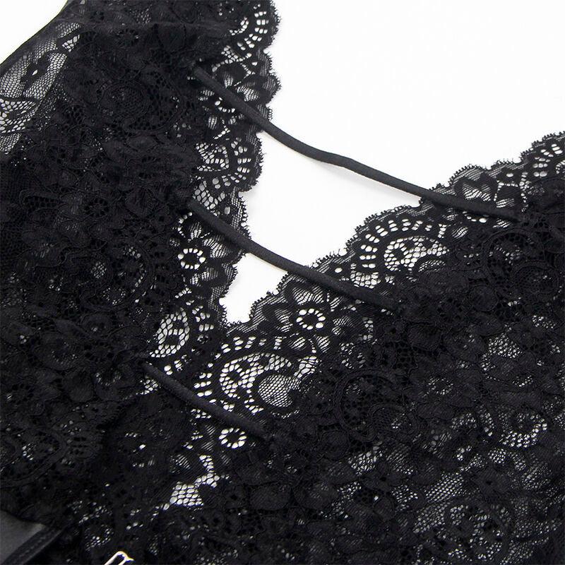 SUBBLIME - 954390 BODY SEXY CON LIGUEROS NEGRO L/XL - Nuvica