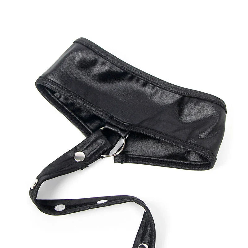 SUBBLIME - 954406 VESTIDO BONDAGE DE CUERO NEGRO S/M - Nuvica