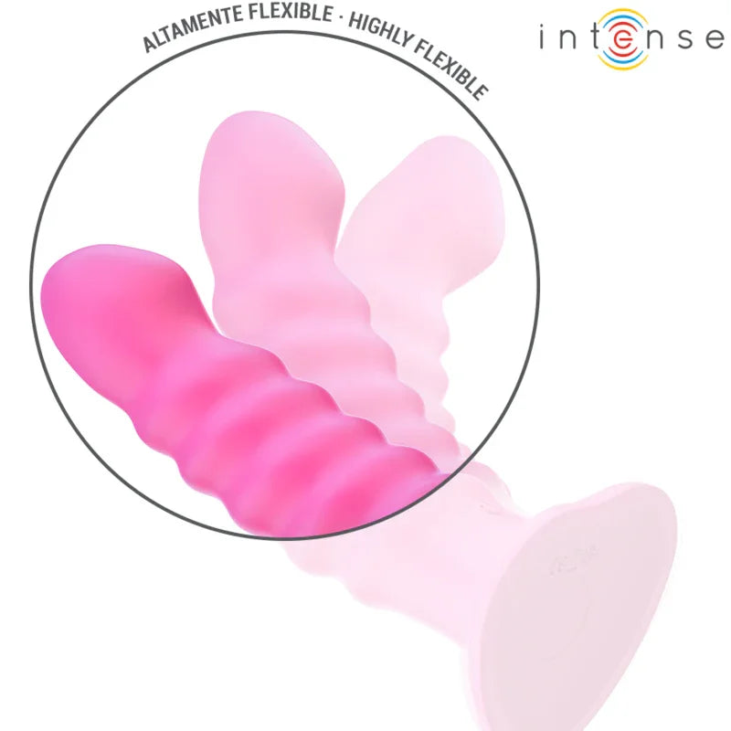INTENSE - CINDY VIBRADOR TALLA L DISEÑO EN ESPIRAL 10 VIBRACIONES ROSA CONTROL REMOTO - Nuvica