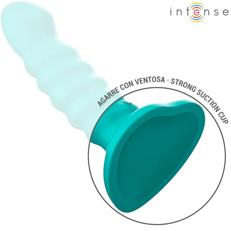 INTENSE - BUFFY VIBRADOR TALLA S DISEÑO EN ESPIRAL 10 VIBRACIONES AZUL CONTROL REMOTO - Nuvica
