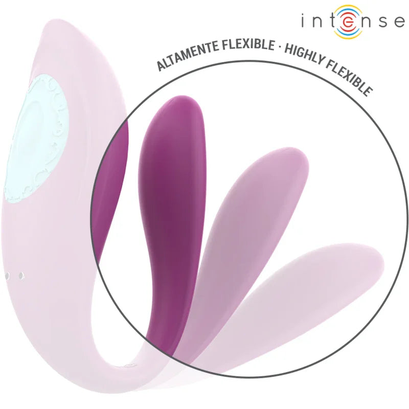 INTENSE - ANNIE ESTIMULADOR & VIBRADOR FORMA DE U MORADO CONTROL REMOTO - Nuvica