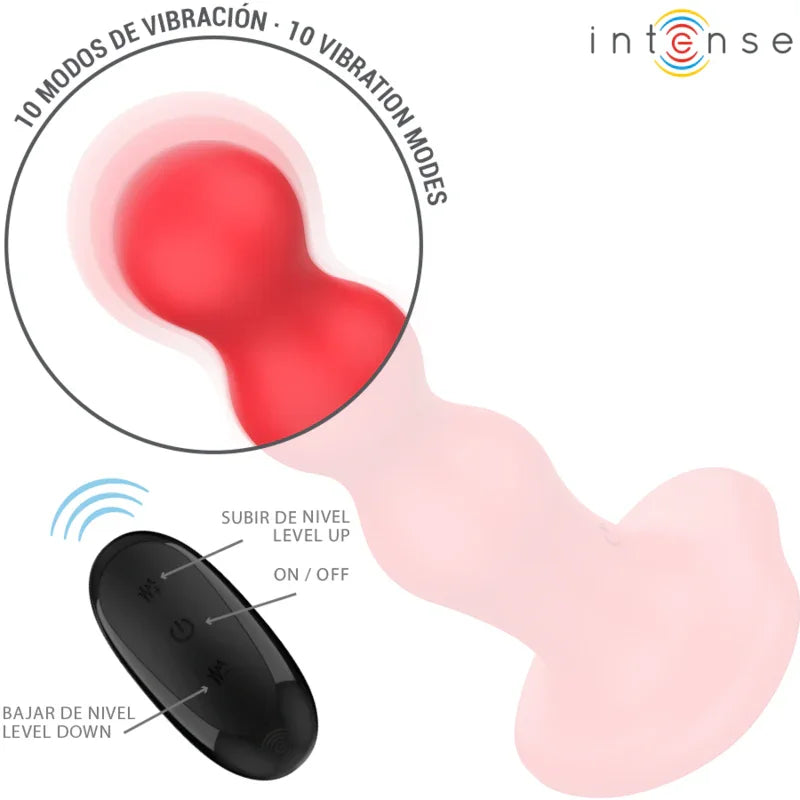 INTENSE - CODY VIBRADOR CON VENTOSA ROJO CONTROL REMOTO - Nuvica