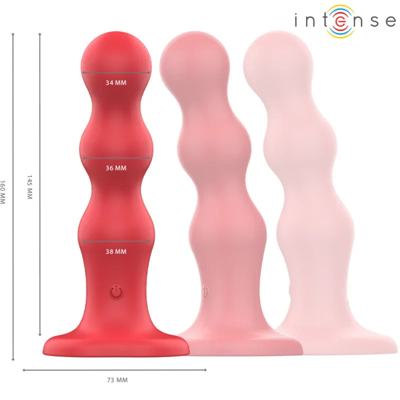 INTENSE - CODY VIBRADOR CON VENTOSA ROJO CONTROL REMOTO - Nuvica