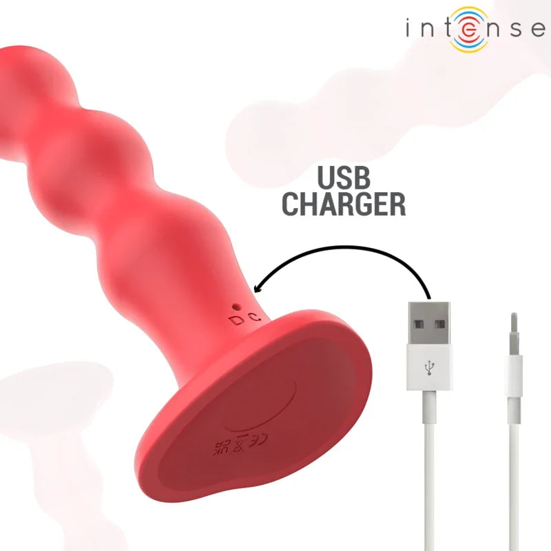 INTENSE - CODY VIBRADOR CON VENTOSA ROJO CONTROL REMOTO - Nuvica