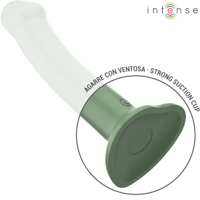 INTENSE - BECCA VIBRADOR CON VENTOSA 10 VIBRACIONES VERDE CONTROL REMOTO - Nuvica