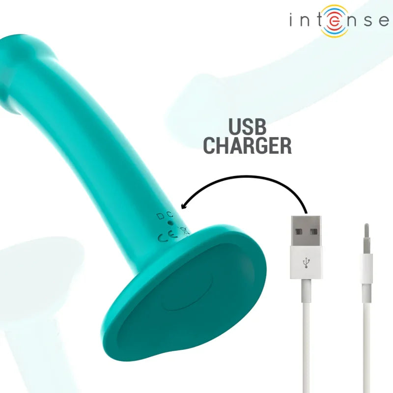 INTENSE - KATIE VIBRADOR CON VENTOSA 10 VIBRACIONES AZUL OSCURO CONTROL REMOTO - Nuvica