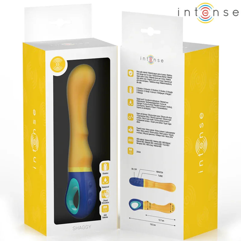 INTENSE - SHAGGY VIBRADOR PUNTO-G AMARILLO - Nuvica