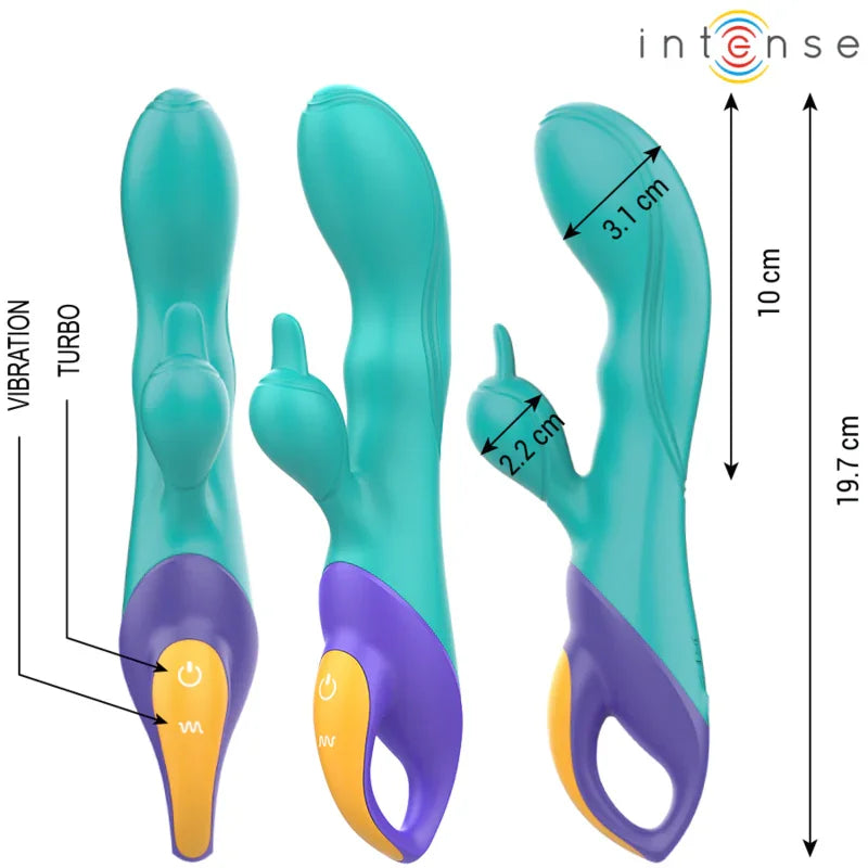 INTENSE - FRED VIBRADOR RABBIT AZUL - Nuvica