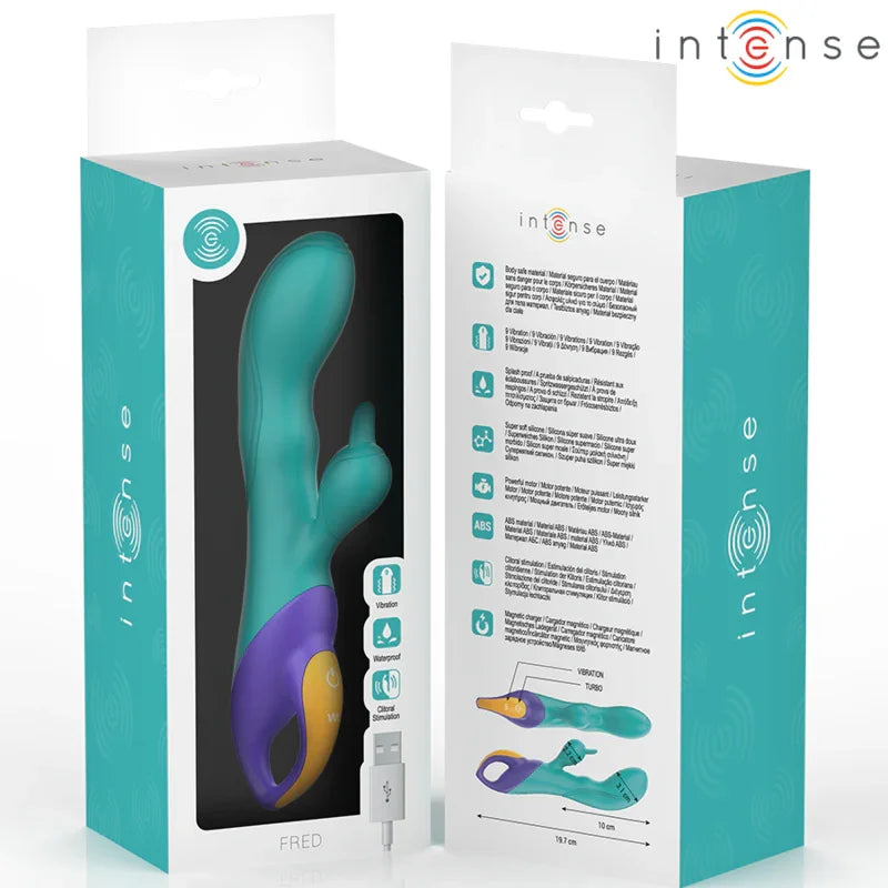 INTENSE - FRED VIBRADOR RABBIT AZUL - Nuvica