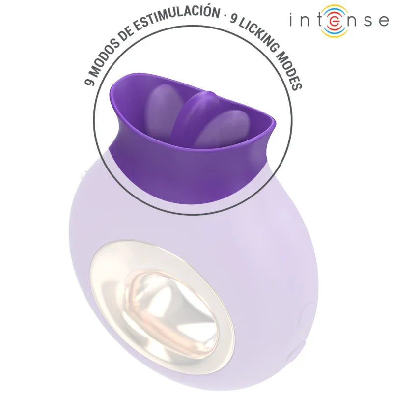INTENSE - TULI ESTIMULADOR CLÍTORIS 9 VIBRACIONES & 9 OSCILACIONES MORADO - Nuvica