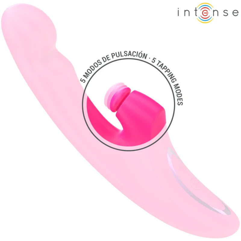 INTENSE - EMI VIBRADOR 13,5 CM MULTIFUNCIÓN 3 EN 1 10 VIBRACIONES ROSA - Nuvica