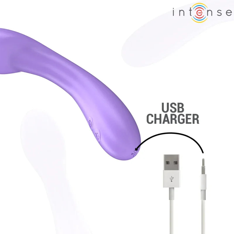 INTENSE - BECKY VIBRADOR 19 CM CALENTABLE 7 VIBRACIONES MORADO - Nuvica