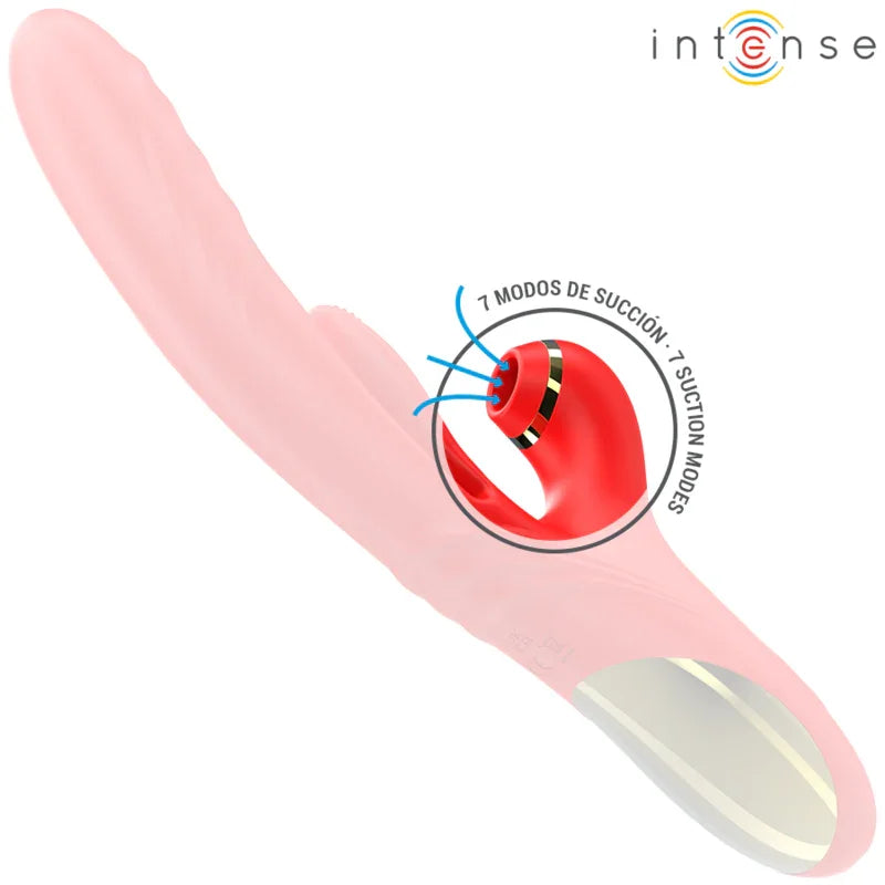 INTENSE - KAROL VIBRADOR MULTIFUNCIÓN EMPUJE & ESTIMULACIÓN & ONDAS ESTIMULADORAS ROJO - Nuvica