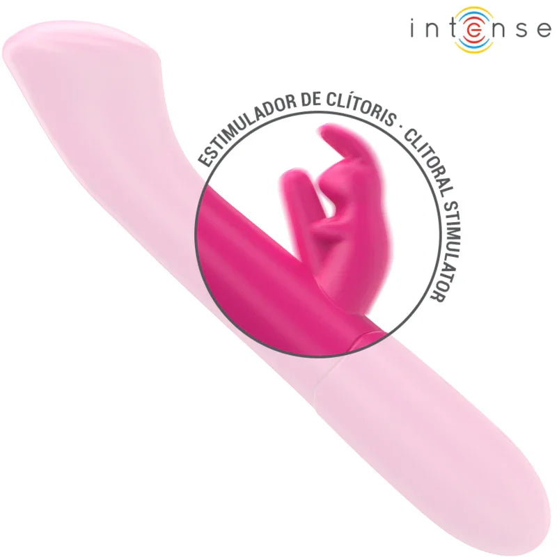 INTENSE - JULIETA VIBRADOR RABBIT 18,6 CM 10 VIBRACIONES ROSA - Nuvica