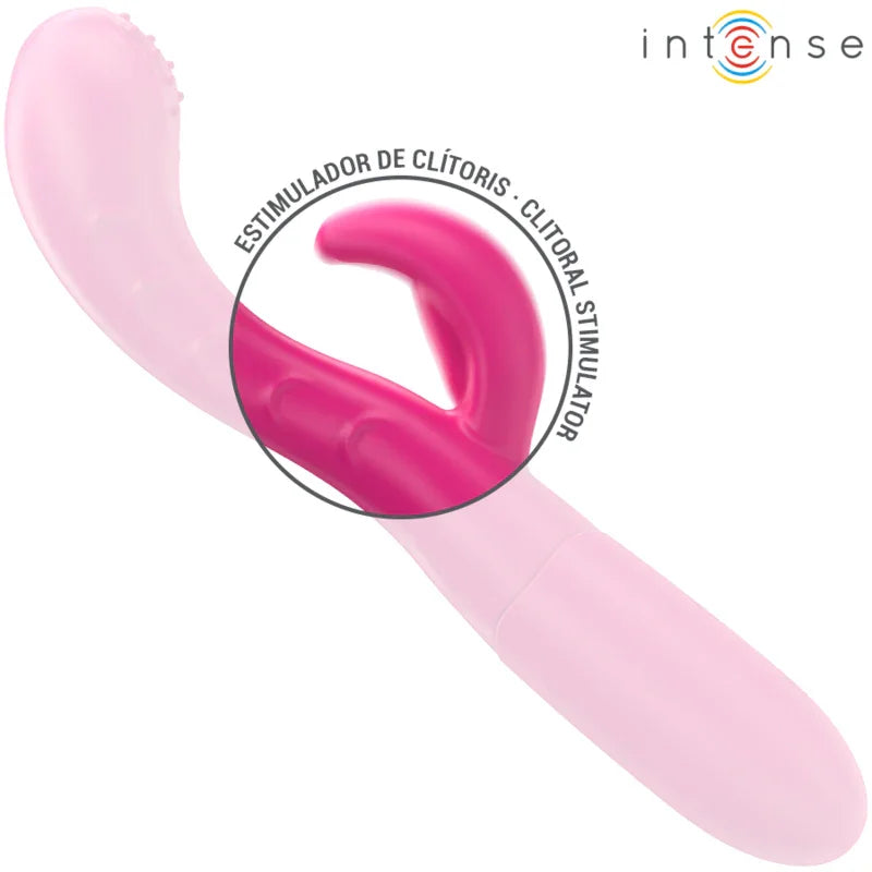 INTENSE - AMARA VIBRADOR CON LENGUA ESTIMULADORA 10 VIBRACIONES ROSA - Nuvica