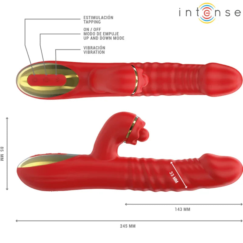 INTENSE - THALIA VIBRACIÓN & EMPUJE & ESTIMULACIÓN ROJO - Nuvica