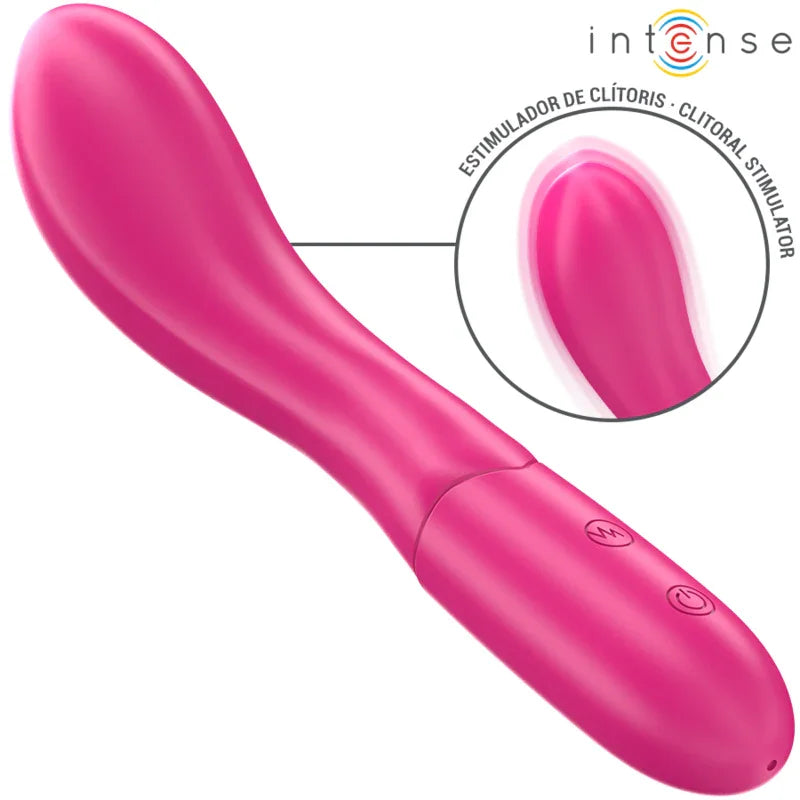 INTENSE - LISETTE VIBRADOR 19 CM FLEXIBLE 10 VIBRACIONES ROSA - Nuvica