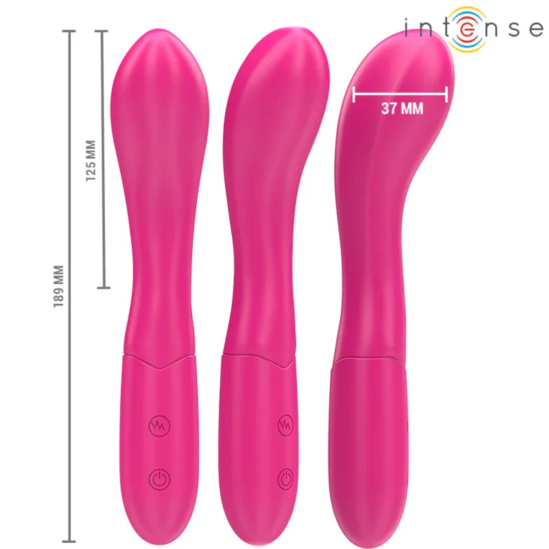 INTENSE - LISETTE VIBRADOR 19 CM FLEXIBLE 10 VIBRACIONES ROSA - Nuvica