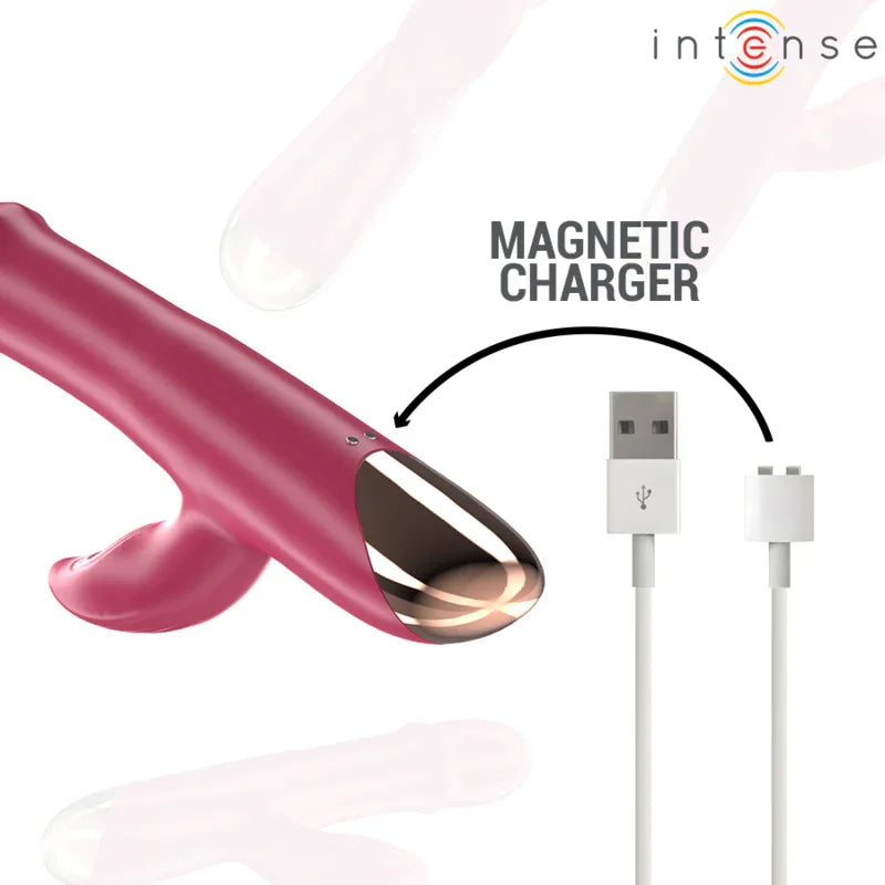 INTENSE - CHLOE VIBRADOR MULTIFUNCIÓN 3 EN 1 ROJO - Nuvica