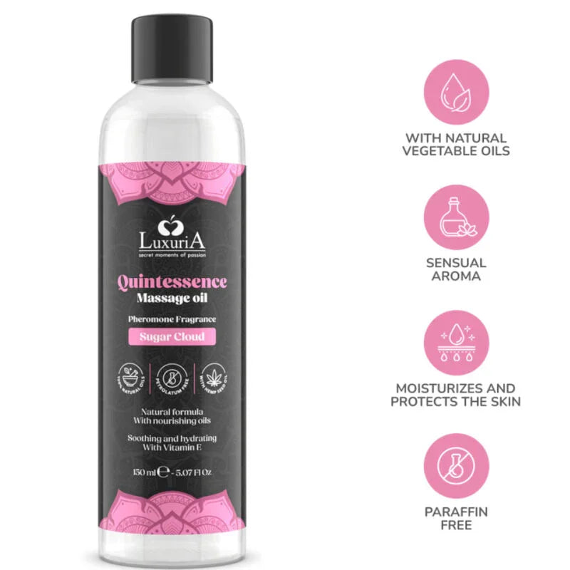 INTIMATELINE LUXURIA - ACEITE DE MASAJES NUBE DE AZÚCAR 150 ML - Nuvica