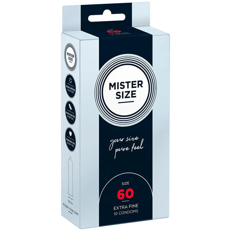 MISTER SIZE - PRESERVATIVOS TALLA XL 60 MM (10 UNIDADES) - Nuvica