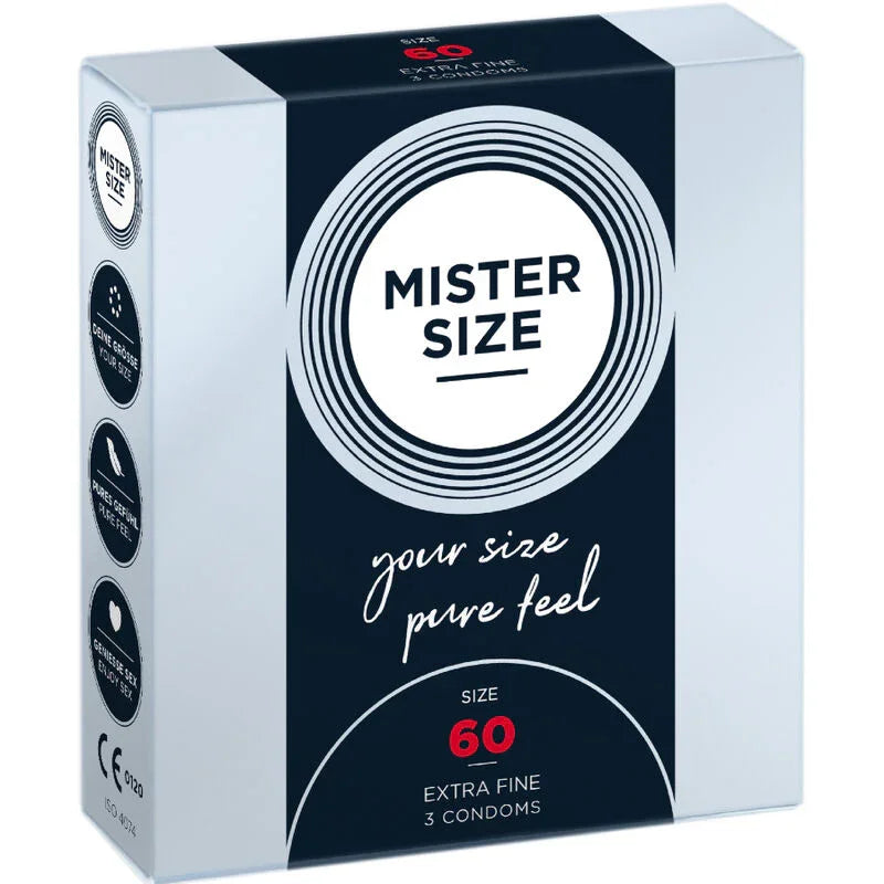 MISTER SIZE - PRESERVATIVOS TALLA XL 60 MM (3 UNIDADES) - Nuvica