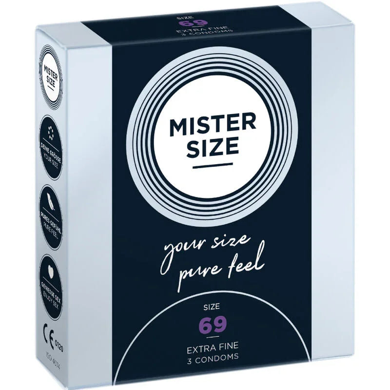 MISTER SIZE - PRESERVATIVOS TALLA XXXL 69 MM (3 UNIDADES) - Nuvica