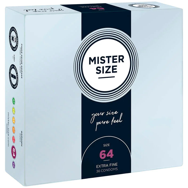 MISTER SIZE - PRESERVATIVOS TALLA XXL 64 MM (36 UNIDADES) - Nuvica