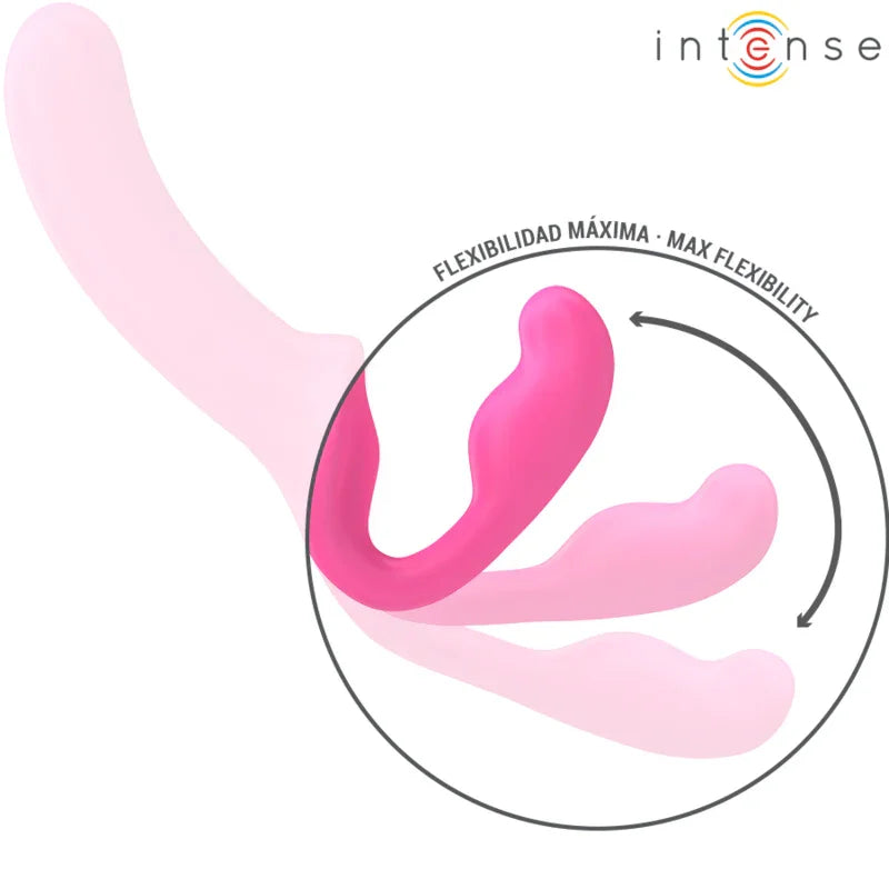 INTENSE - AMY VIBRADOR DOBLE 20 CM ROSA CONTROL REMOTO - Nuvica