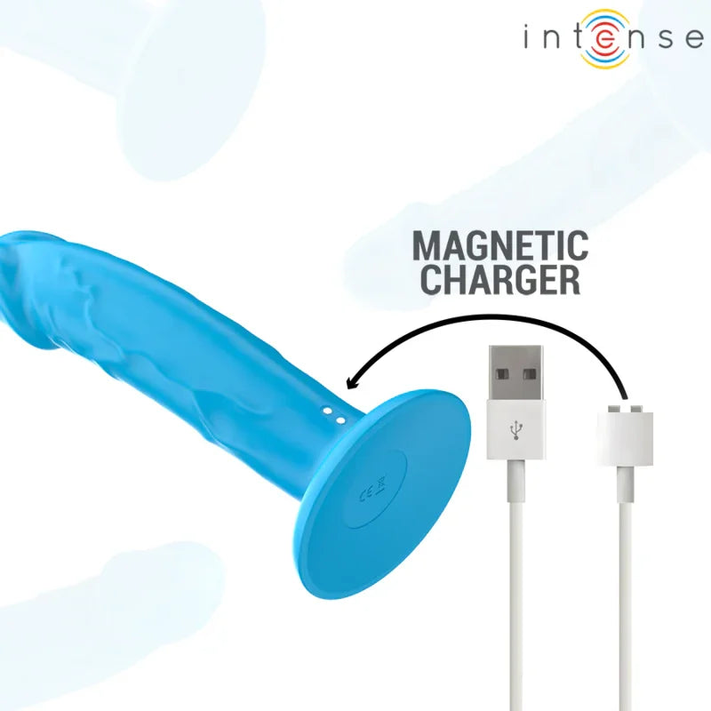 INTENSE - PHOEBE VIBRADOR REALÍSTICO 10 VIBRACIONES AZUL CONTROL REMOTO - Nuvica