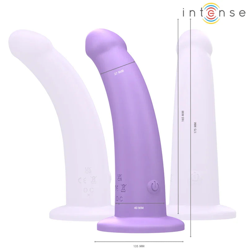 INTENSE - EDDIE VIBRADOR 17,5 CM 10 VIBRACIONES MORADO CONTROL REMOTO - Nuvica